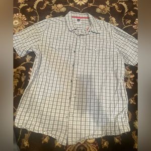 North Face Men Button Up Short Sleeve Shirt Size XL